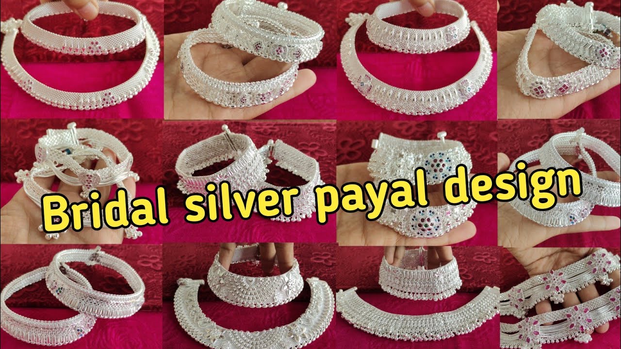Havy wear silver bridal payal designs with weight and price // 2025 में ये सभी पायल का Price जाने 