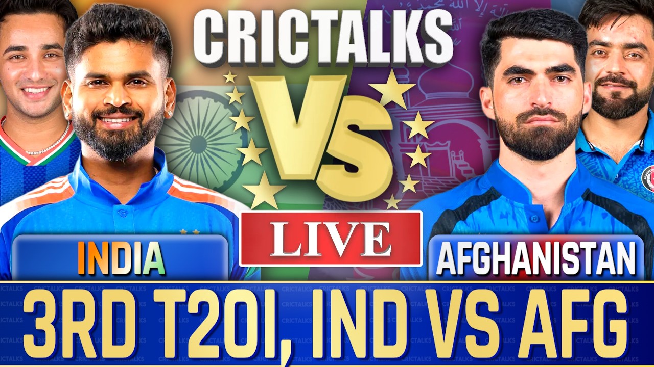 🔴 Live: IND vs AFG, 3RD T20I, 2026 SERIES Live Cricket Match Today, Live Score Commentary 11 Ov