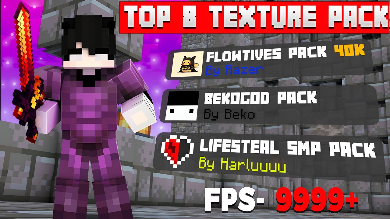 🎮 Top 8 BEST PvP Texture Packs for Minecraft 1.21.x (FPS Boost + No Lag!)