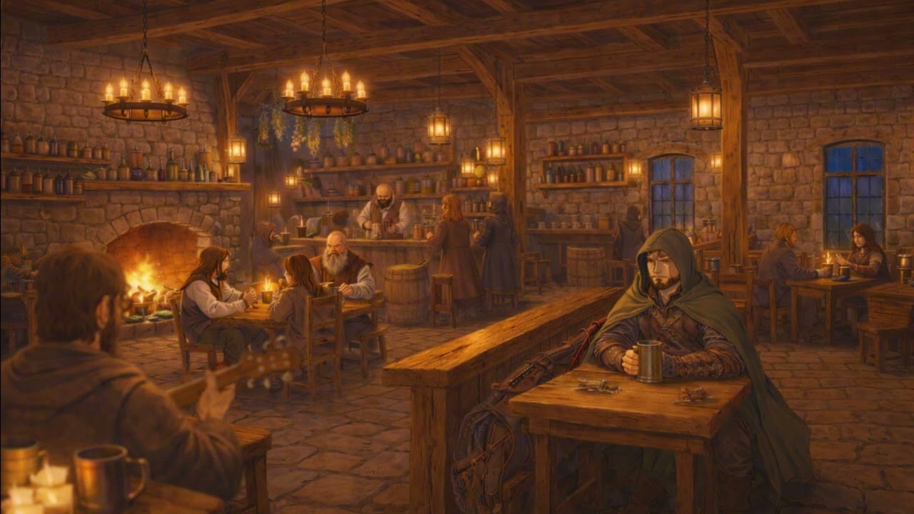Inside the Blue Moon Inn | Medieval Fantasy Tavern Music & Ambience
