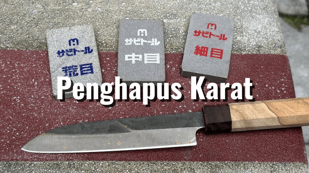 Membersihkan Karat Pada Pisau dengan Penghapus Karat