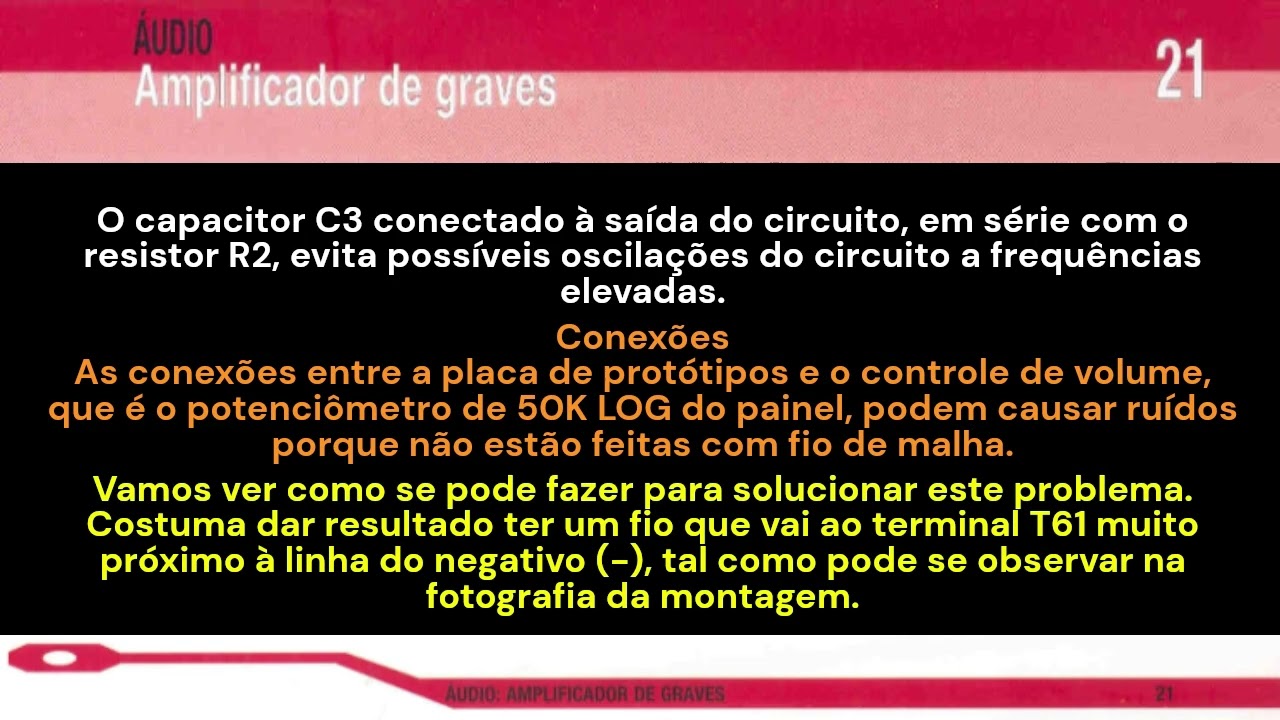 MSLE-24 02-Áudio 21 - Amplificador de Graves
