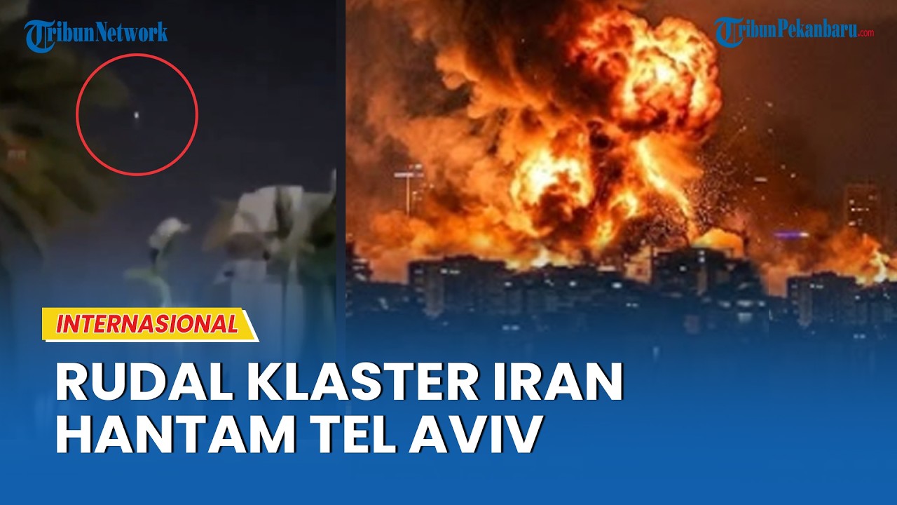 Balas Kematian Ali Larijani, Iran Lancarkan Serangan Rudal Klaster ke Tel Aviv
