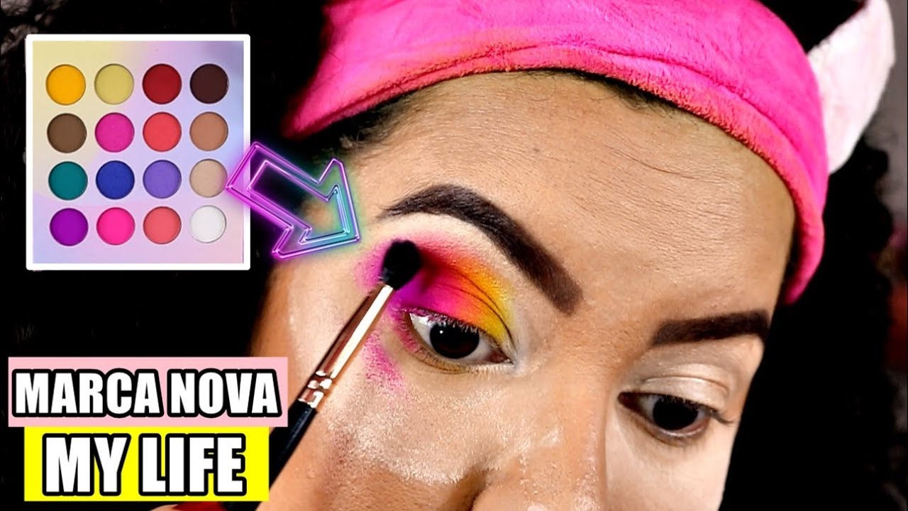 TESTEI UMA PALETA COLORIDA DE MARCA NOVA | MY LIFE | 25 DE MAR&Ccedil;O