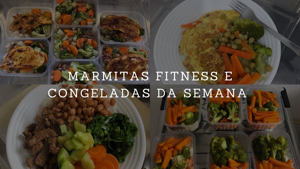 MARMITAS FITNESS PARA SEMANA - 2 cardápios deliciosos | Ana Amorim #alimentacaosaudavel #marmitasfit