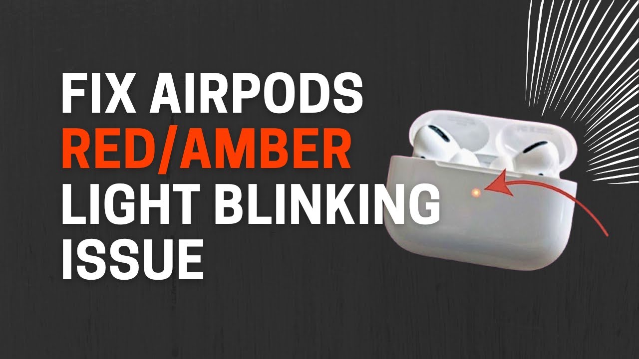 How To Fix Airpods RED LIGHT BLINKING Issue | Update Airpods Corrupted Firmware