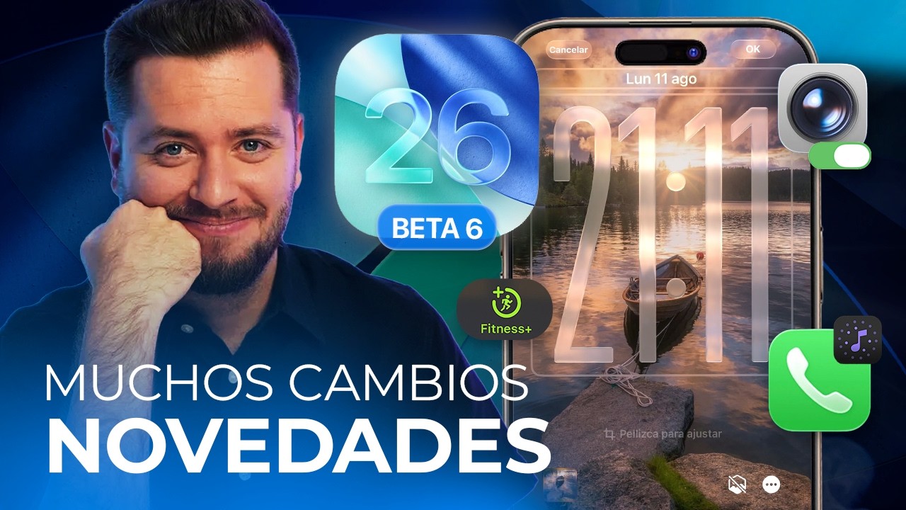 iOS 26 Beta 6: Apple SORPRENDE, nuevos tonos, animaciones y más novedades