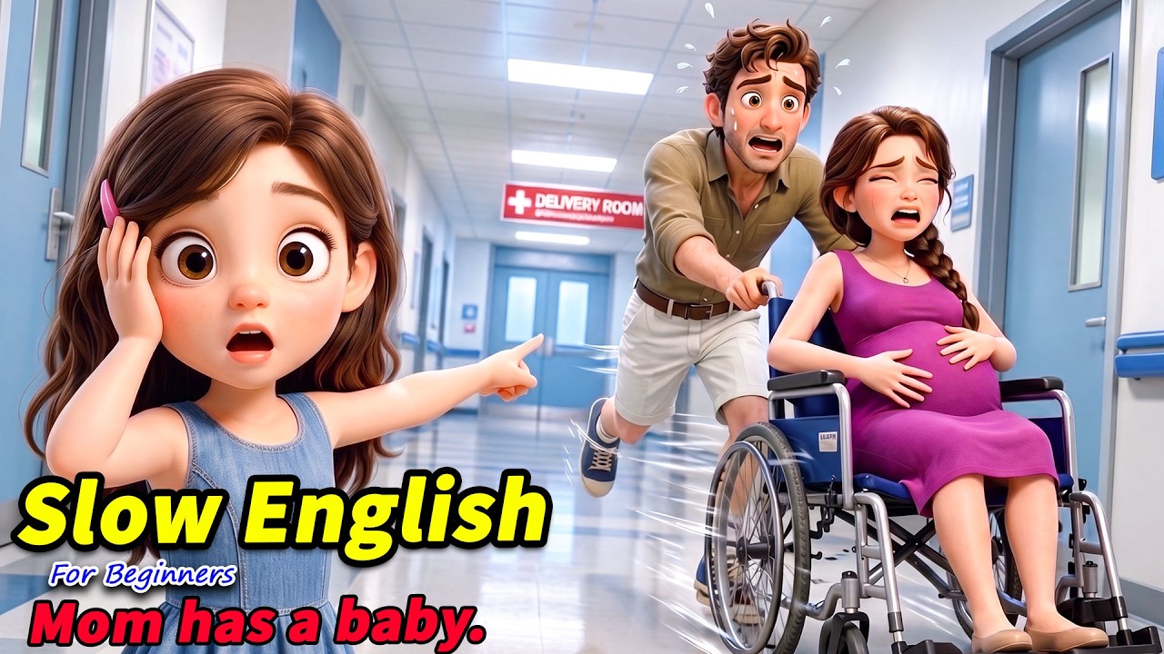 Mya's Mom Is Having a Baby!😲❤️| Slow English | Easy English Listening Story for Beginners (A2 Level)