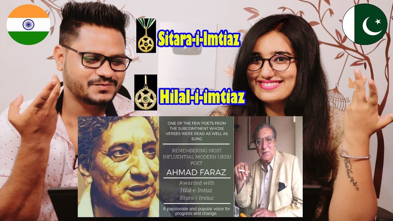 Indian Reaction On Ahmed Faraz - Suna Hai Log Usay Ankh Bhar Ke Dekhte Hain