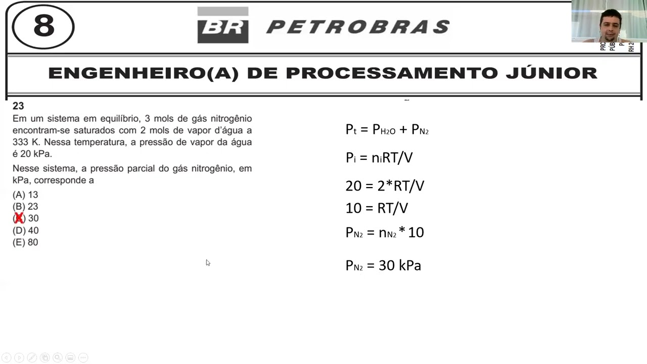 Prova Engenheiro de Processamento Petrobras 2018 Questões 21 a 25
