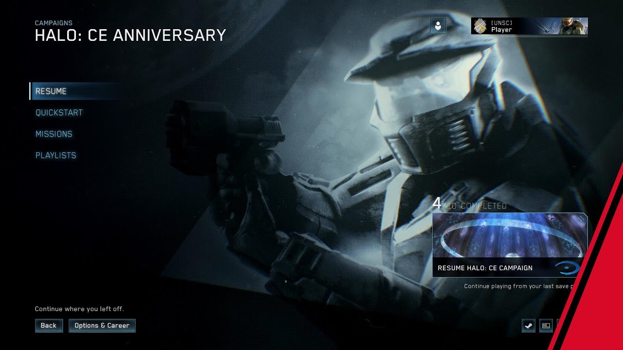 Halo Combat Evolved Anniversary Game Main Menu Theme Songs (Halo TMCC) | ( 60fps )