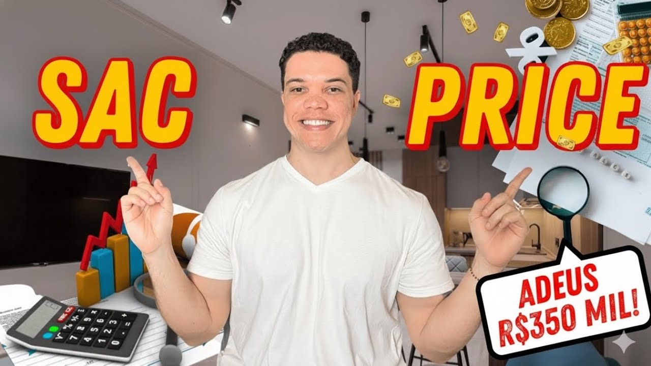 R$ 350.000,00 A MENOS? 💸 ESCOLHA CERTA no FINANCIAMENTO de IMÓVEL (SAC vs PRICE)