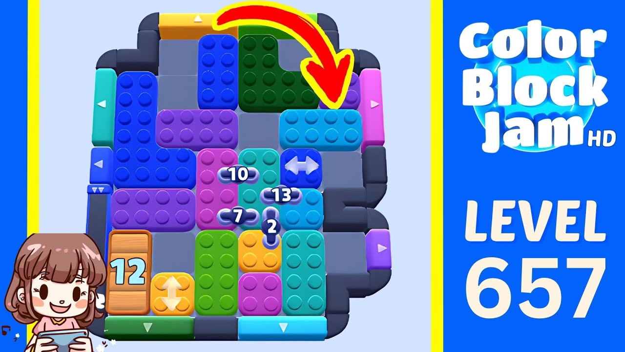 Color Block Jam Level 657 Solution Walkthrough