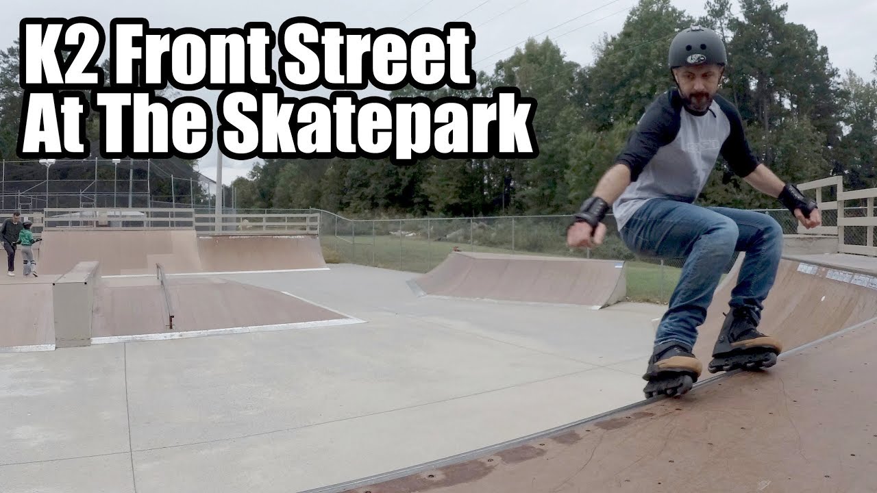 Skating my K2 Front Street at the Skatepark // Aggressive Inline Skating