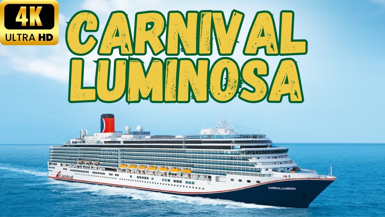 【4K】Carnival Luminosa: Посадка - Экскурсия по Каюте - Ресторан Lido и Магазины - 60 fps