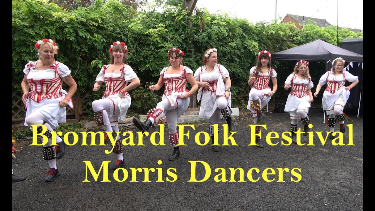 Bromyard Folk Festival 2024 - Morris dancing in the town.