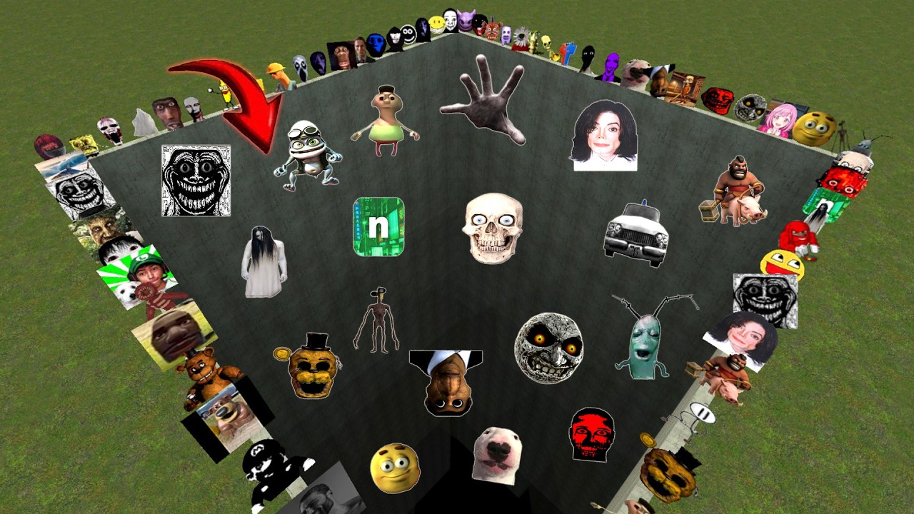 Too Much Nextbots And Nico's Nextbots Family FALL INTO HOLE Chasing me in Garry's Mod