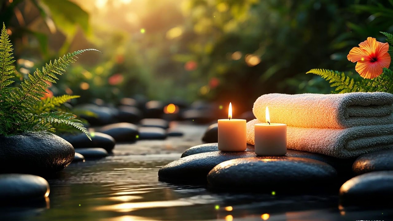 Relaxing Spa Music 🌻 Total Relaxation,Stress Release,Insomnia Cure,Healing Peaceful Water Music 9