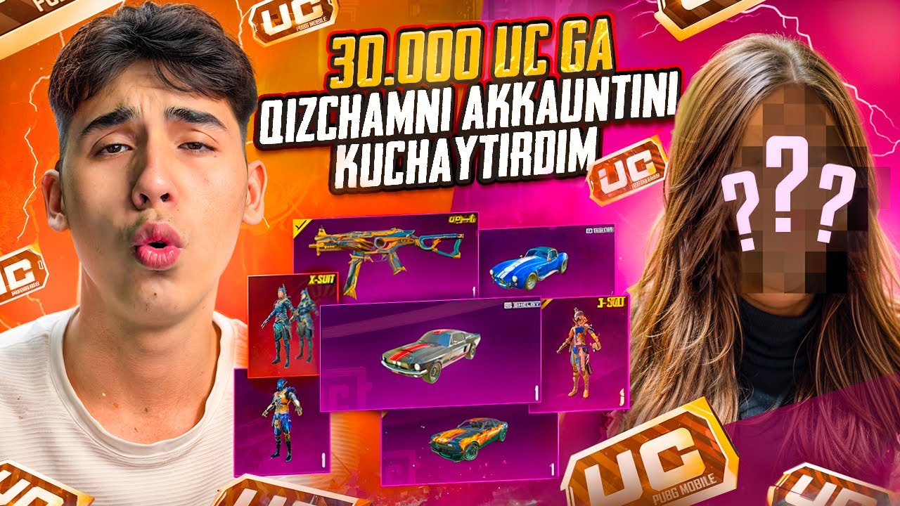 QIZCHAMNI AKKAUNTINI 30.000 UCga OPEN CASE QILDIM 🤯 - ENG OMADLI OPEN CASE 💀