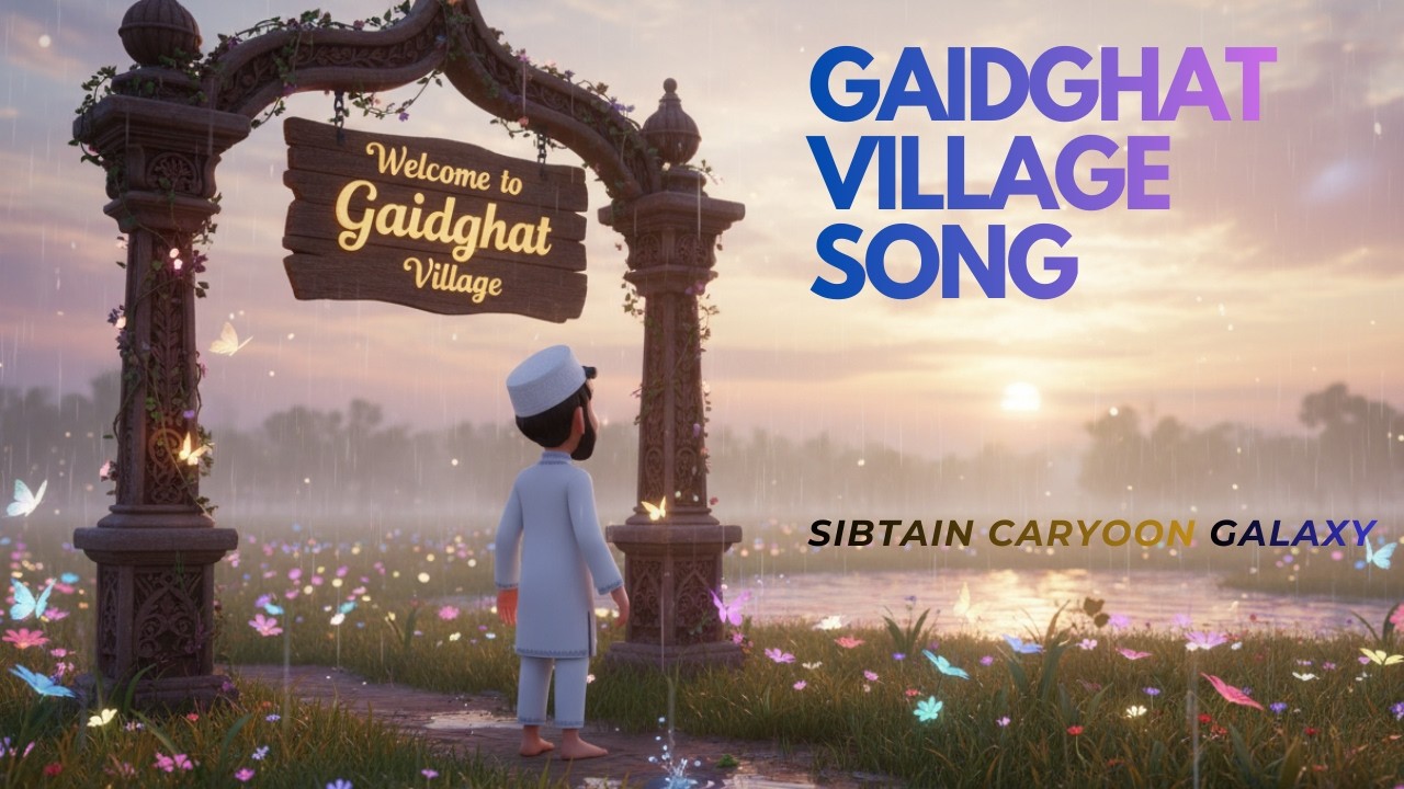 Grame Amader Gaidghat | Village Cartoon Song 🌿 | Kids Educational Animation | Sibtain Cartoon Galaxy