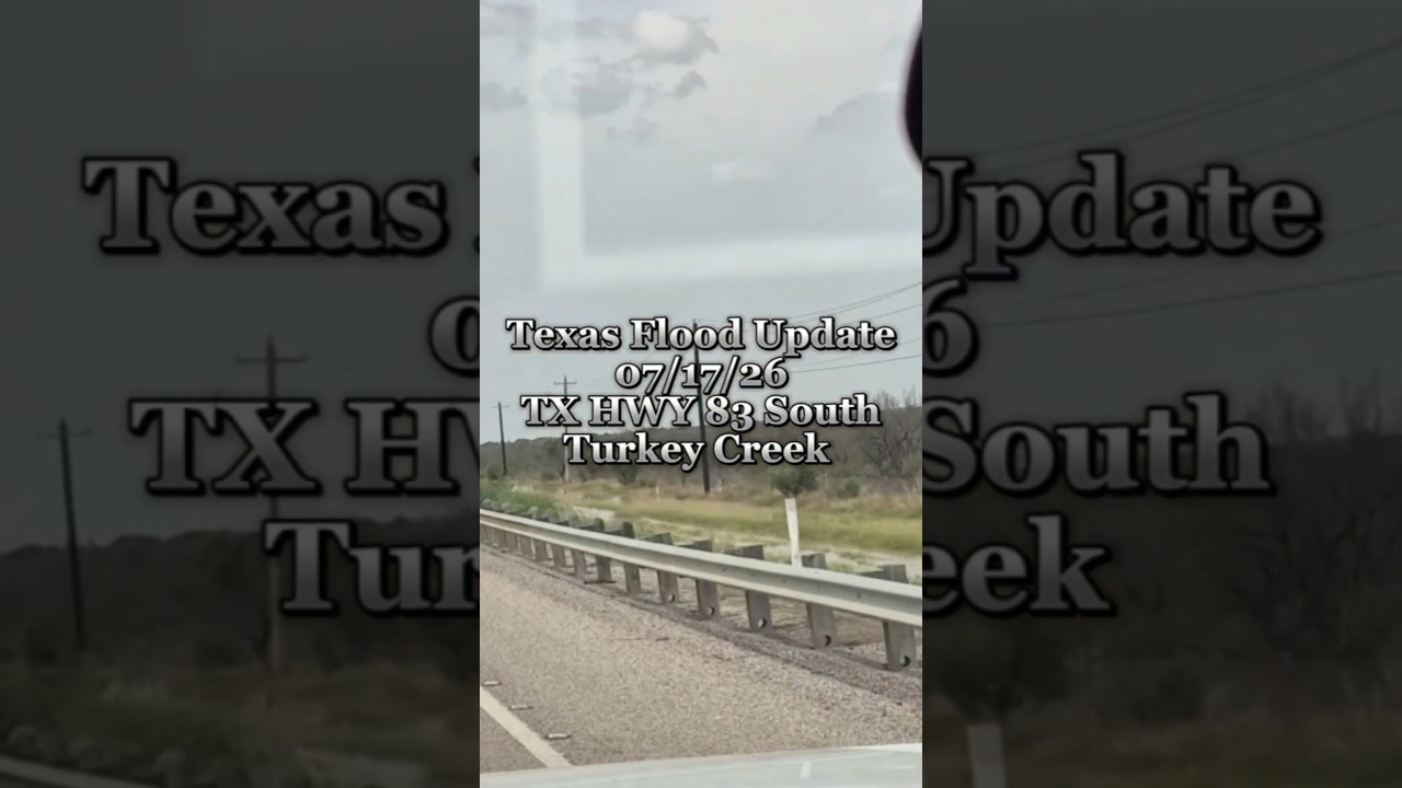 Наводнение в Техасе, сводка от 17.07.26, шоссе TX 83, юг, ручей Тёрки-Крик