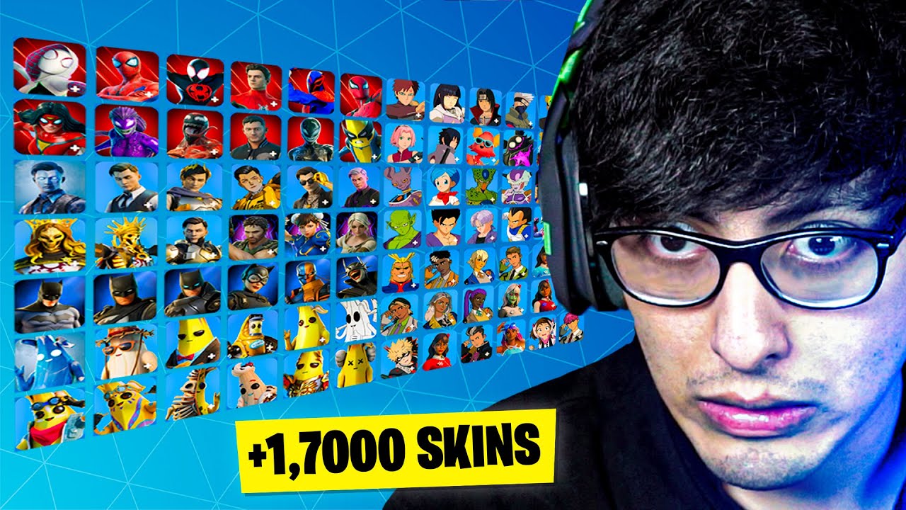 LLEGUÉ A +1700 SKINS EN FORTNITE...
