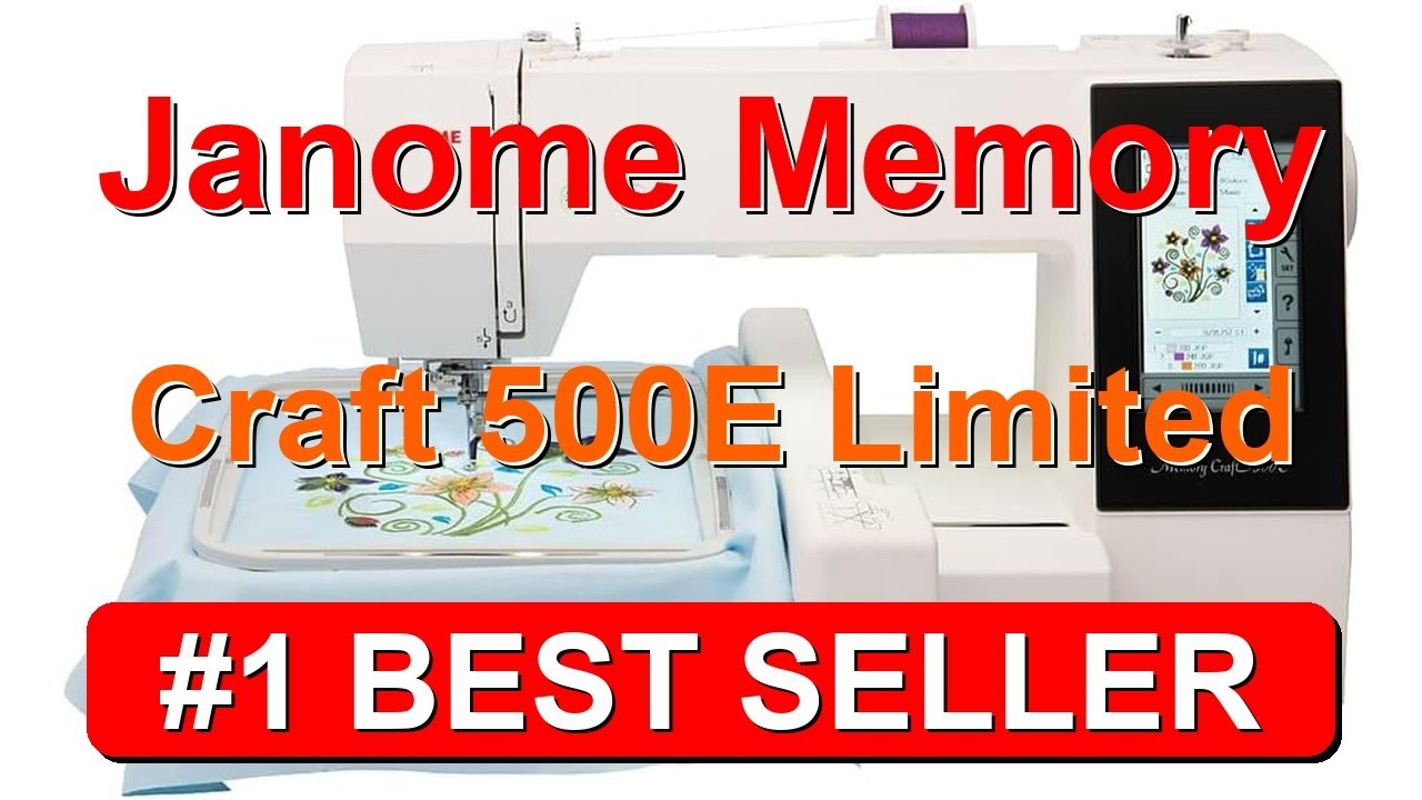 Вышивальная машина Janome Memory Craft 500E Limited Edition с БЕСПЛАТНЫМ комплектом - B0DXK9FVY8