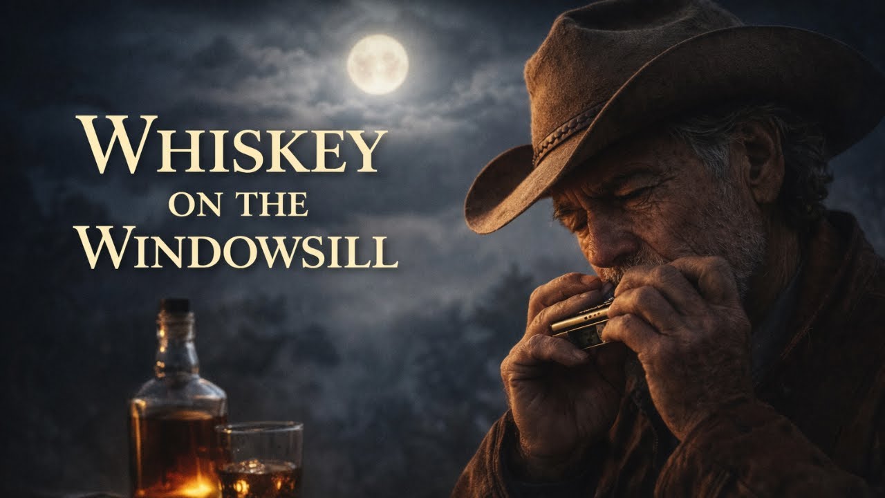 Whiskey on the Windowsill 🍂 | Emotional Country Folk Ballad (Acoustic Harmonica Song)