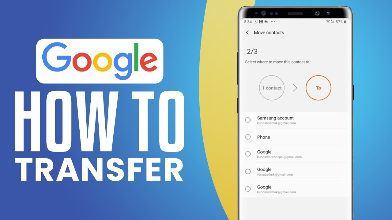 How To Transfer Google Account To Another Phone (2025) Easy Tutorial