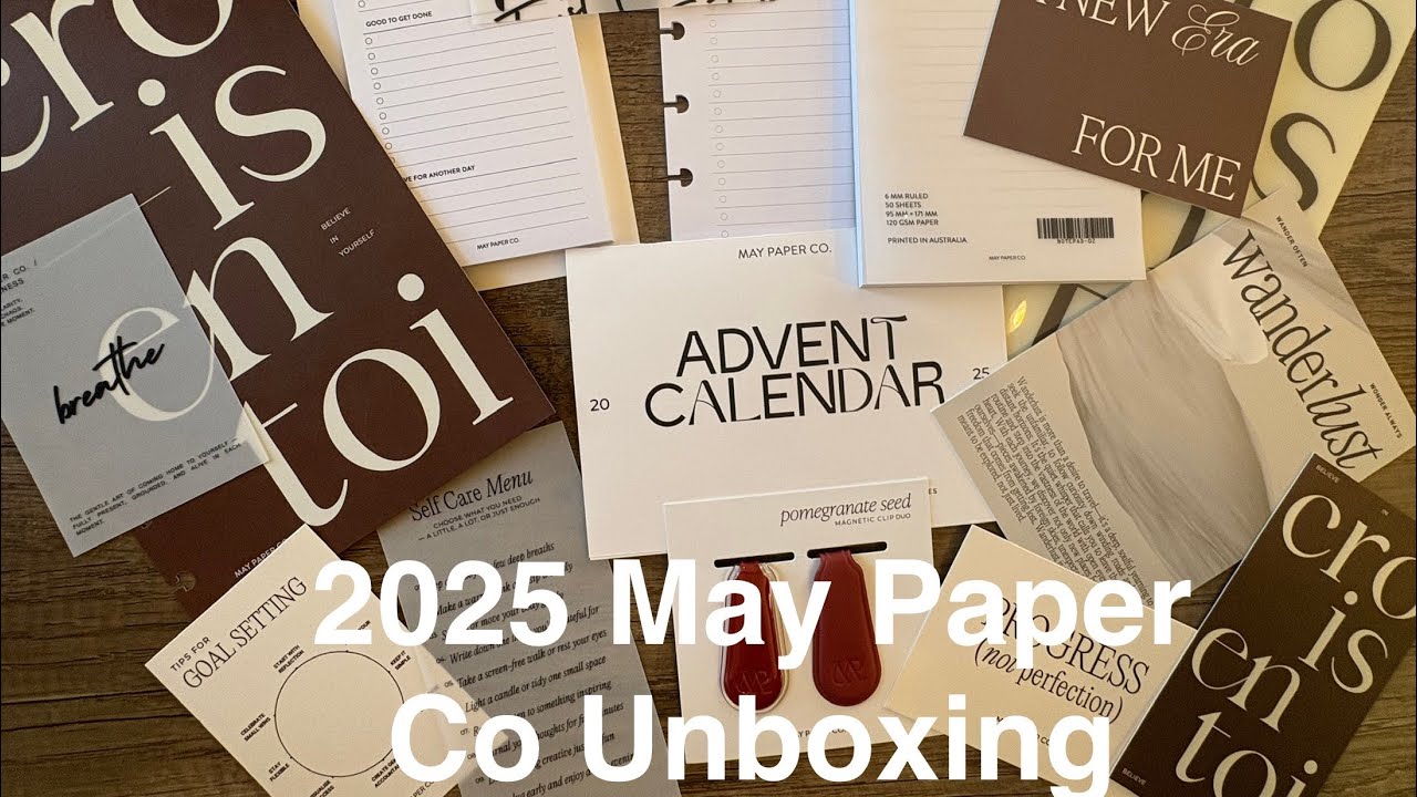 Распаковка рождественских подарков May Paper Co 2025