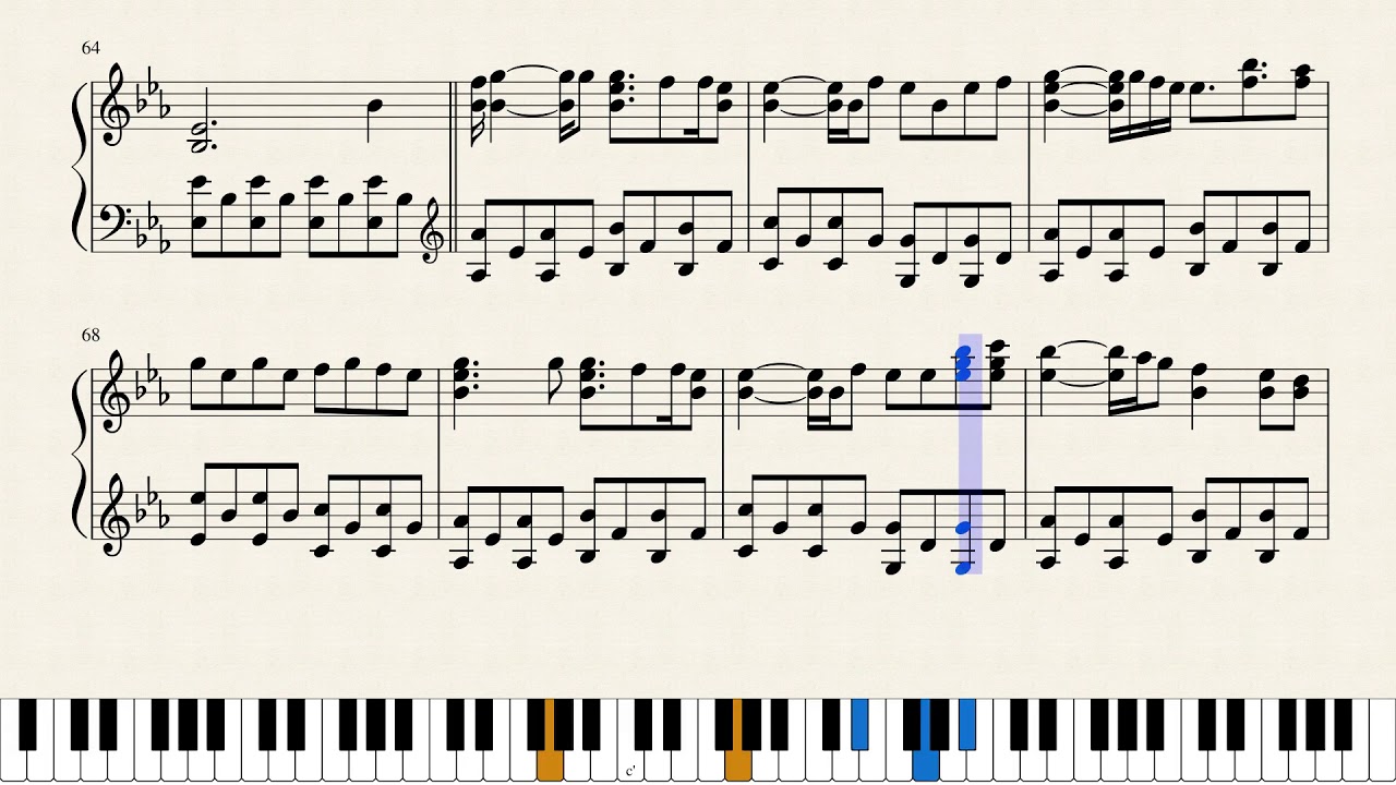 Hand in Hand feat. Hatsune Miku by kz(livetune) - Piano Tutorial