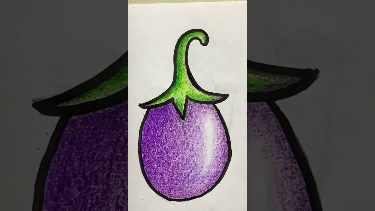 Guess the vegetable ? #vegetables #art #colouring
