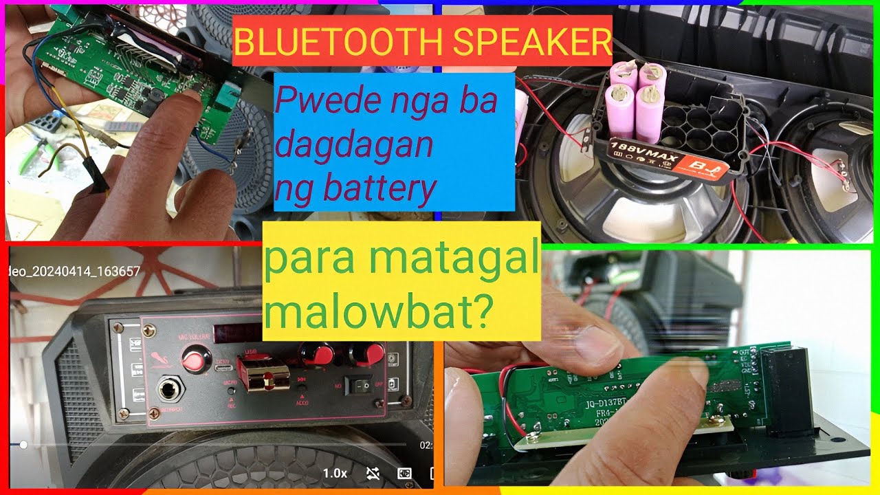 BLUETOOTH SPEAKER REPAIR, PWEDE BA DAGDAGAN NG BATTERY PARA MATAGAL MALOWBAT?