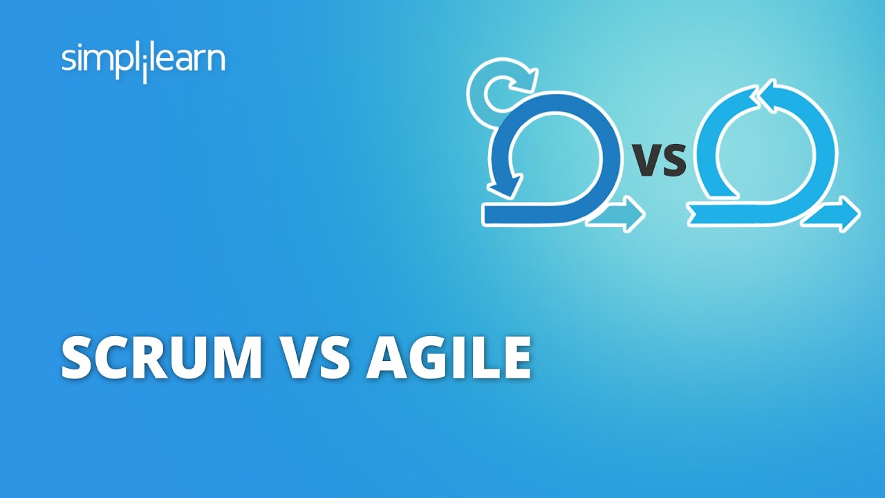 Scrum против Agile | Разница между Scrum и Agile | Обучение Agile Scrum Master | Simplilearn