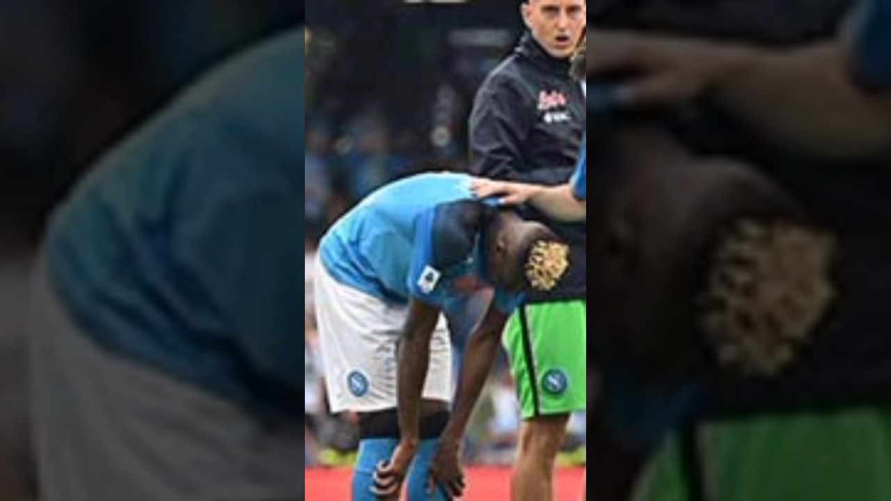 How players and officials console disappointed Osimhen on Sunday #freesports