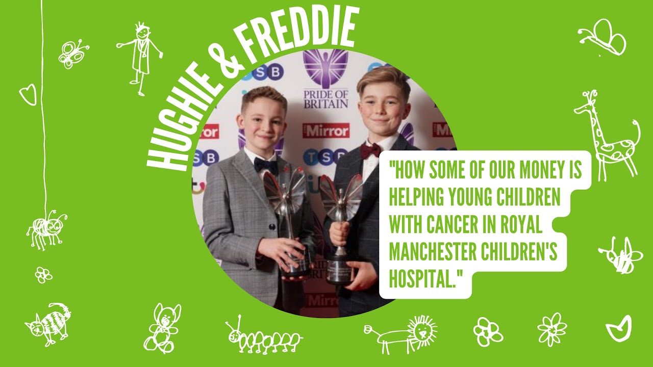Hughie and Freddie for #ChildhoodCancerAwarenessMonth