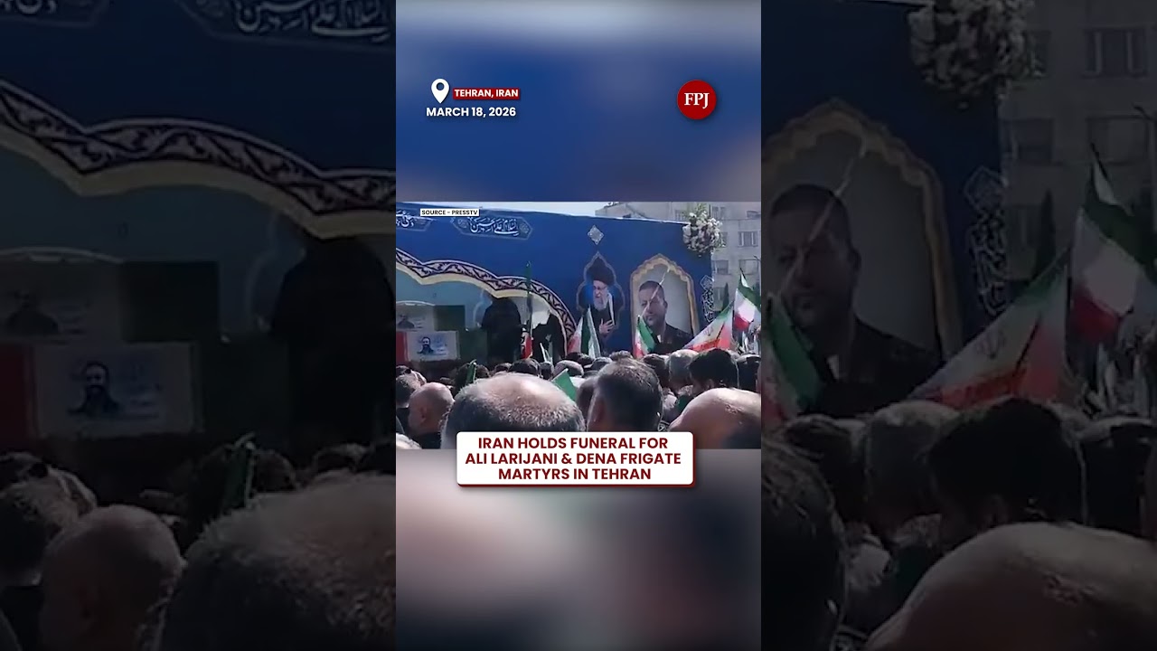 Iran Funeral: Massive Crowd in Tehran for Ali Larijani & Dena Frigate Martyrs
