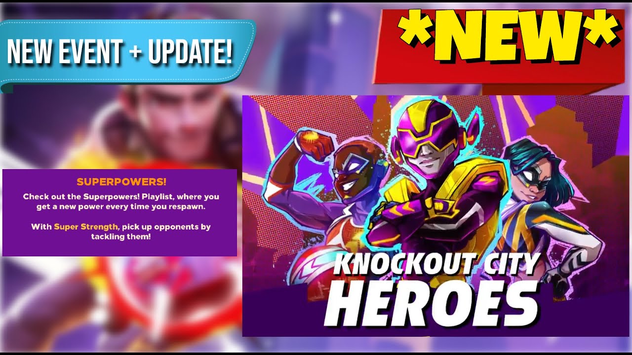 *NEW* HEROES Event + Update (New playlist and Contracts) - Knockout City