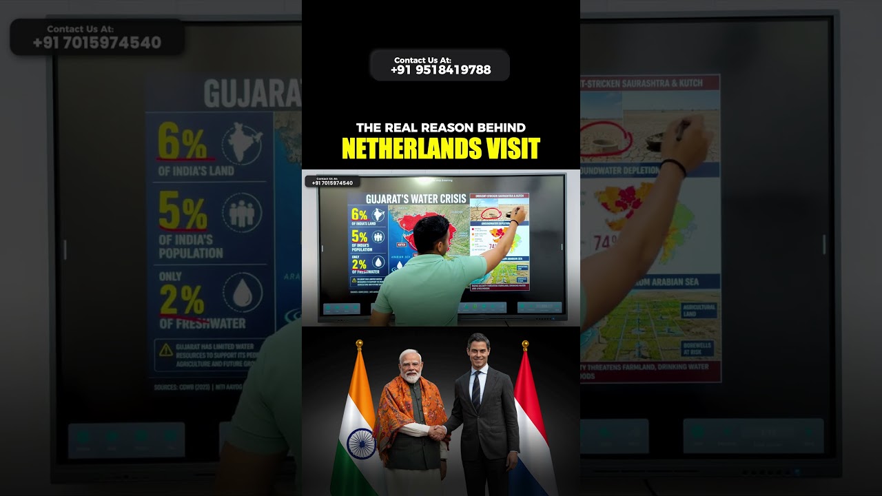 How India & Netherlands Are Solving Gujarat's Water Crisis & Semiconductor Shortages!
