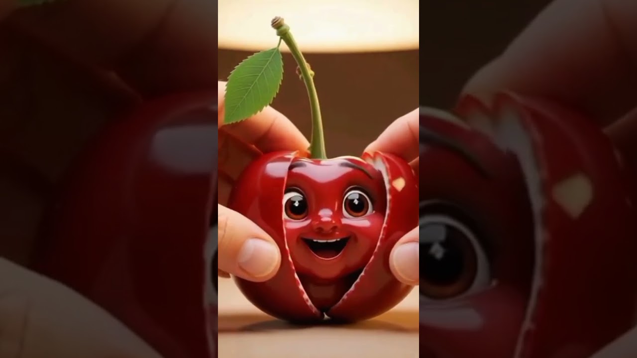 🍒 Cute Cherry Baby Animation | Funny AI Fruit Baby Video | UK Shorts 2025 
