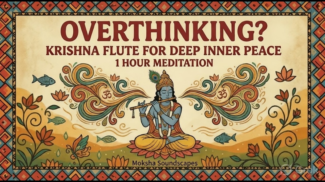 Overthinking? Calm Your Mind with Krishna Flute | 1 Hour Anxiety Relief