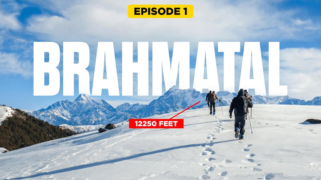 I Tried India’s Most Famous Snow Trek in -10 ( Brahmatal ) Episode -1 Silent Hiking