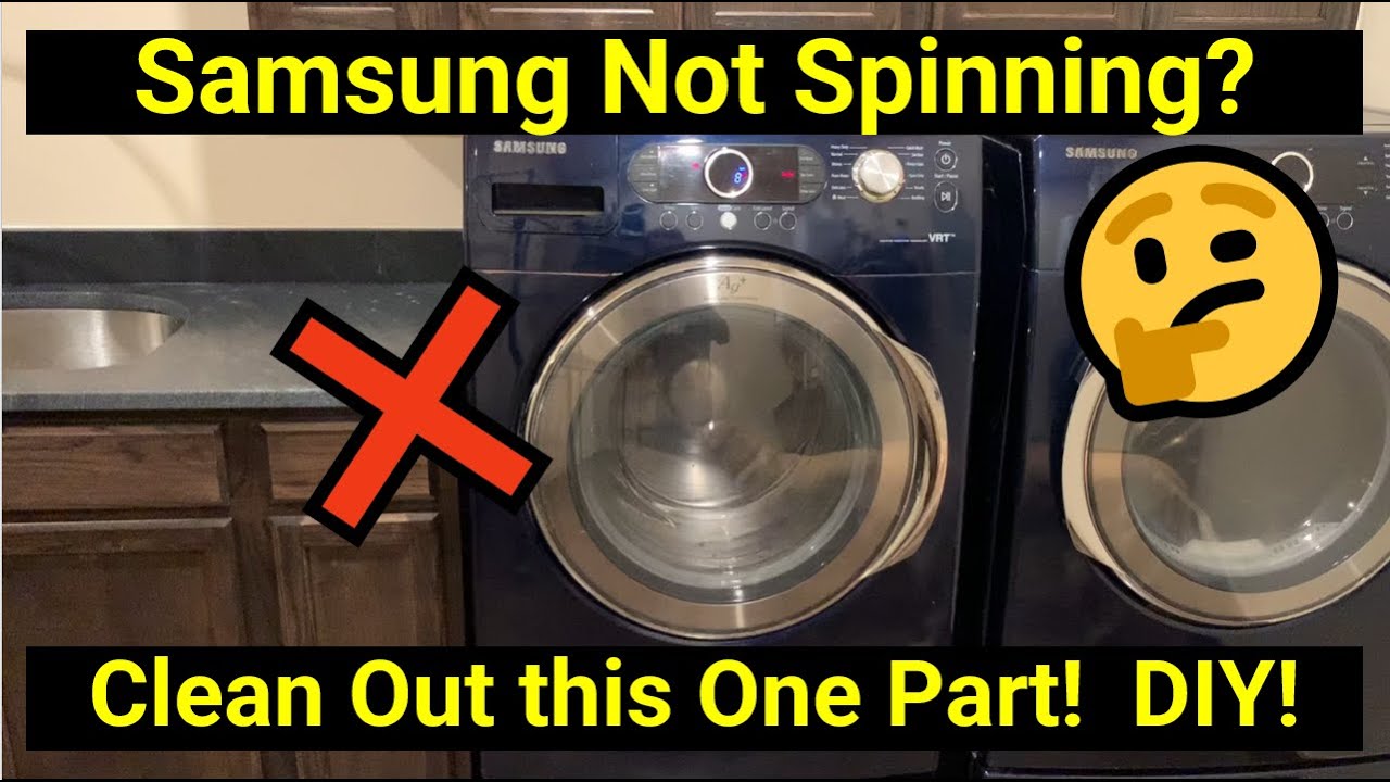 ✅ Стиральная машина Samsung ● Не вращается? Возможно, вам просто нужно почистить эту деталь!