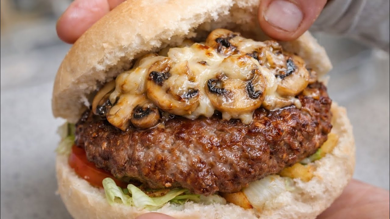 أفضل همبرغر بيتي 🍔 | بطريقتين وبـ3 مكونات فقط 🔥😋