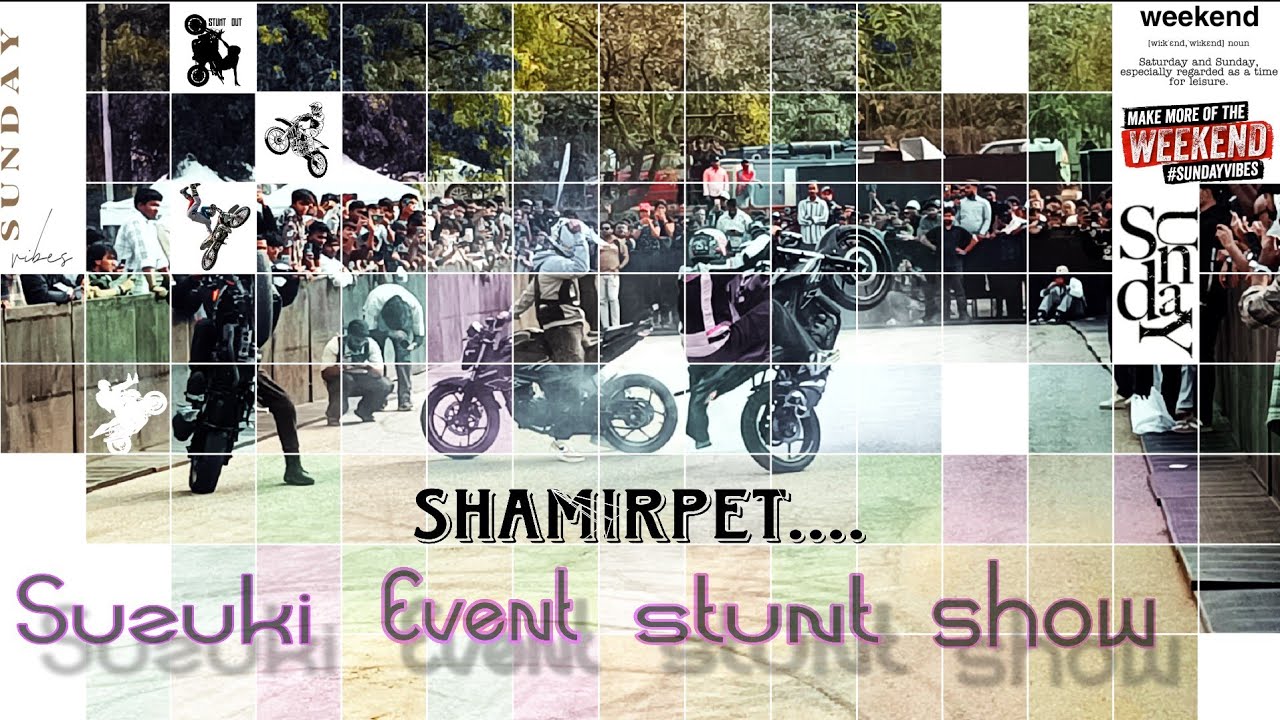 SHAMIRPET SUZUKI EVENT| STUNT SHOW |#suzuki #suzukigixxersf150#suzukigsxr750 