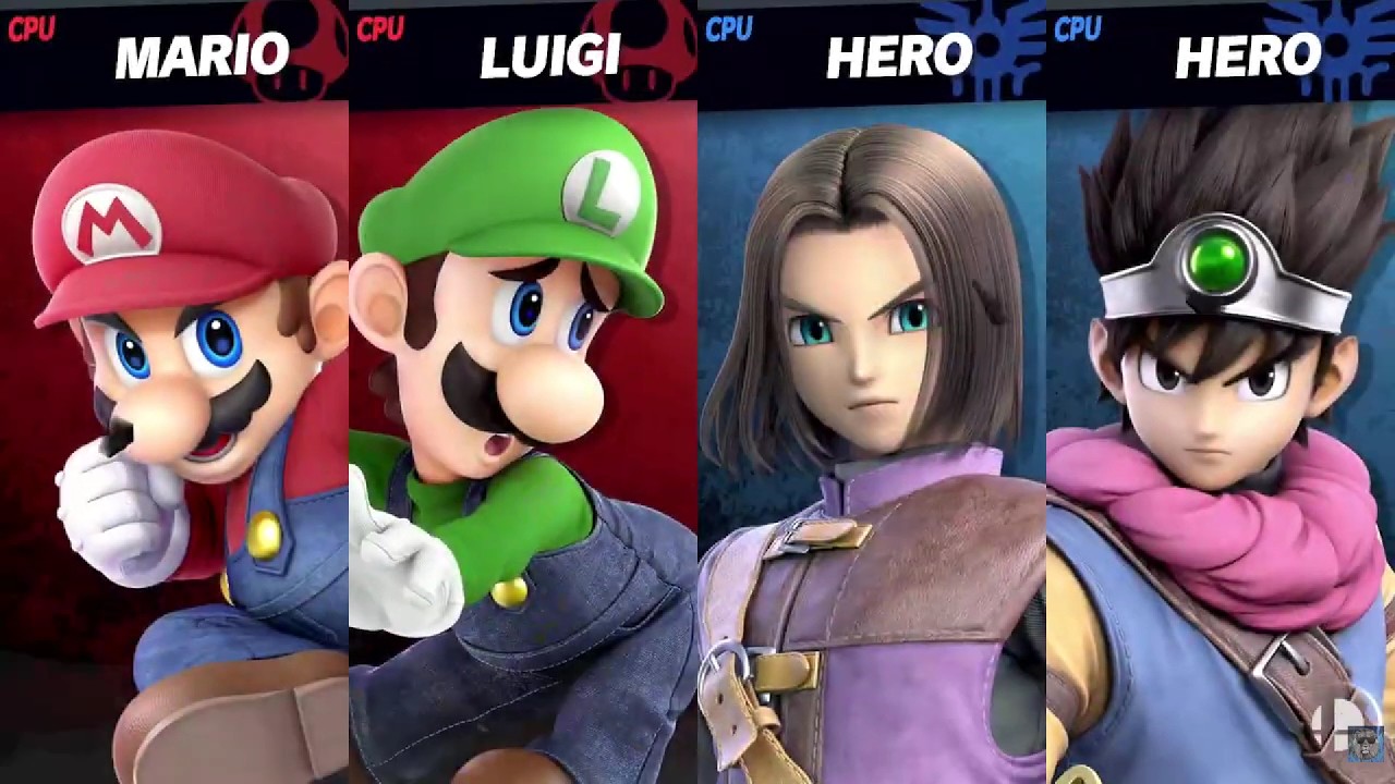 Smash Ultimate EX Mario & Luigi VS Luminary & Erdrick