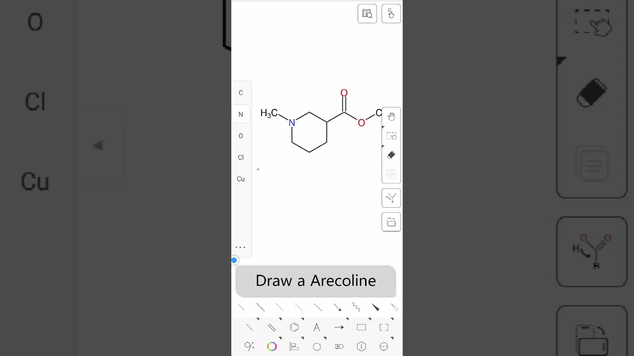 How to draw Arecoline on KingDraw new portrait screen