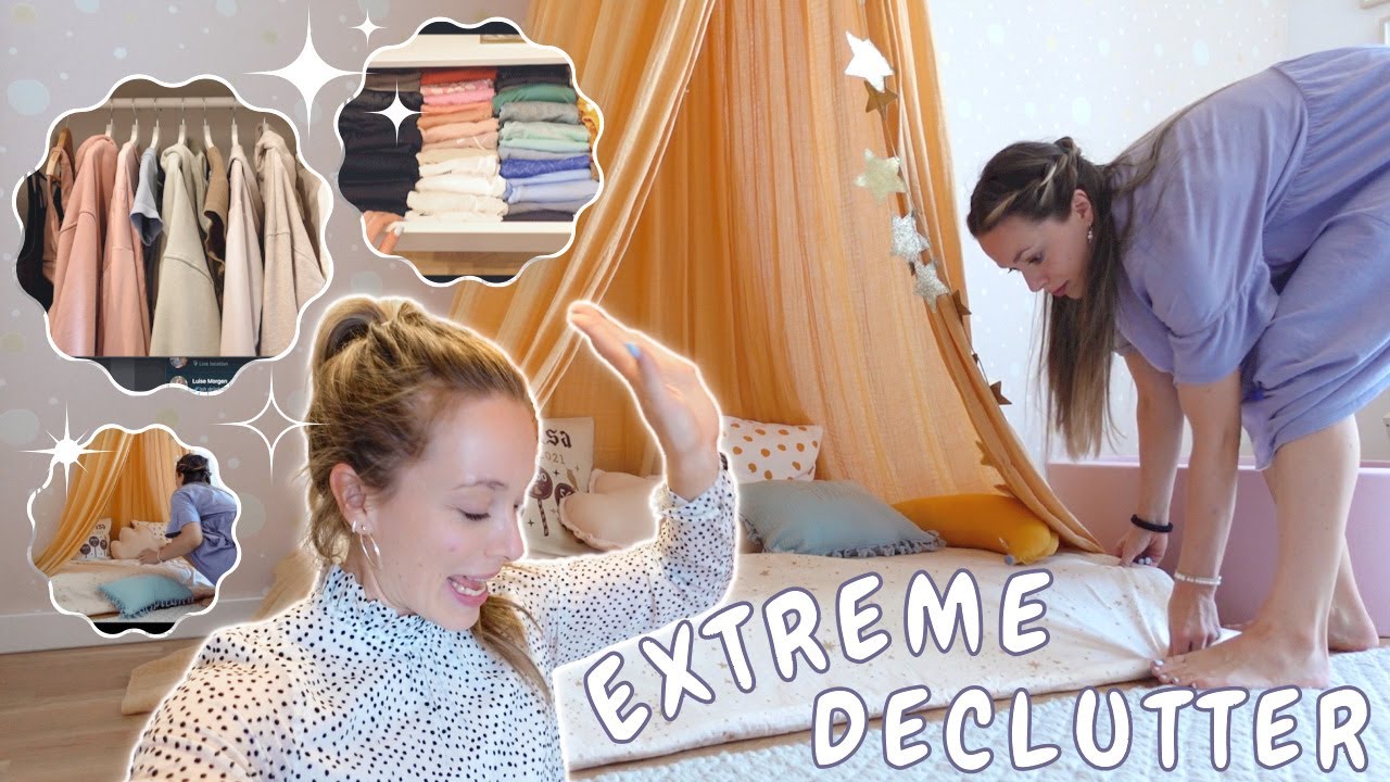 DECLUTTER VLOG / Kleiderschrank ausmisten, sortieren & aufräumen motivation / Mama Frisur 💪