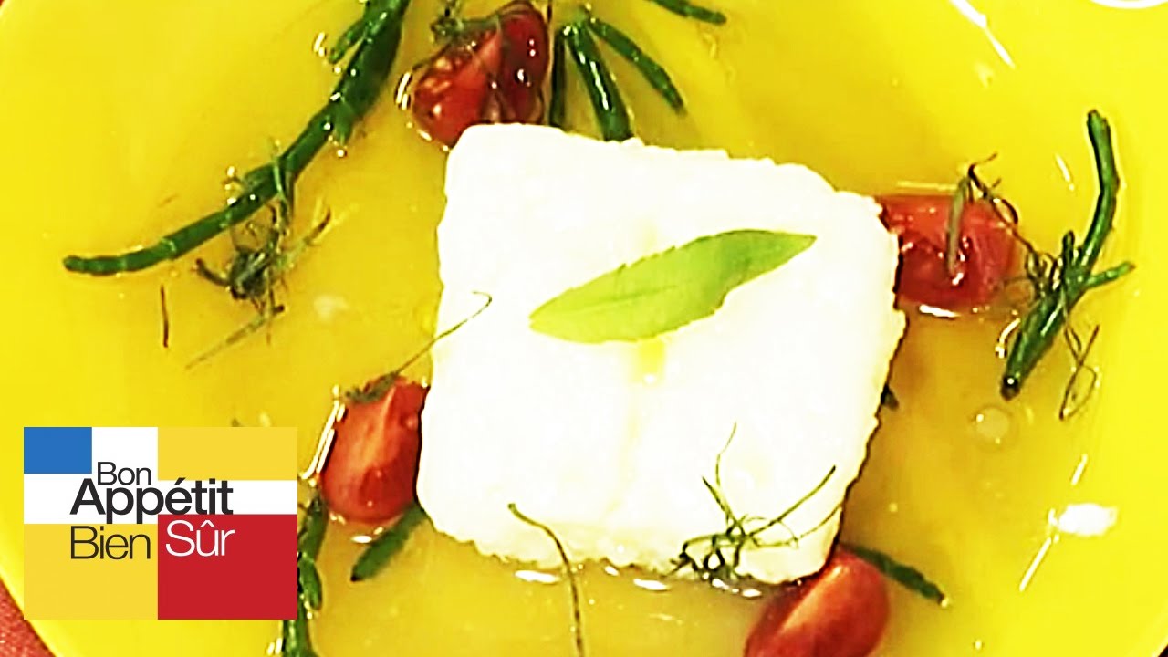 Cabillaud à l'eau de tomate et perce-pierre