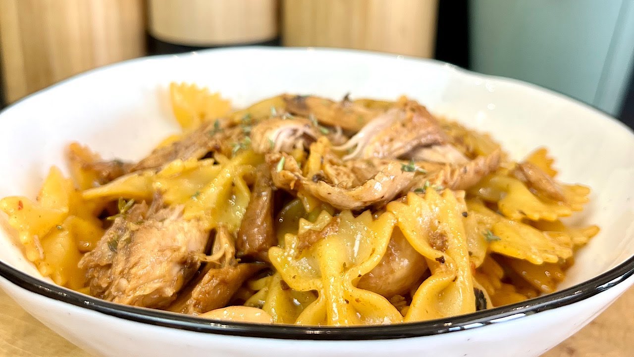 Pâtes à la cuisse de dinde rôtie